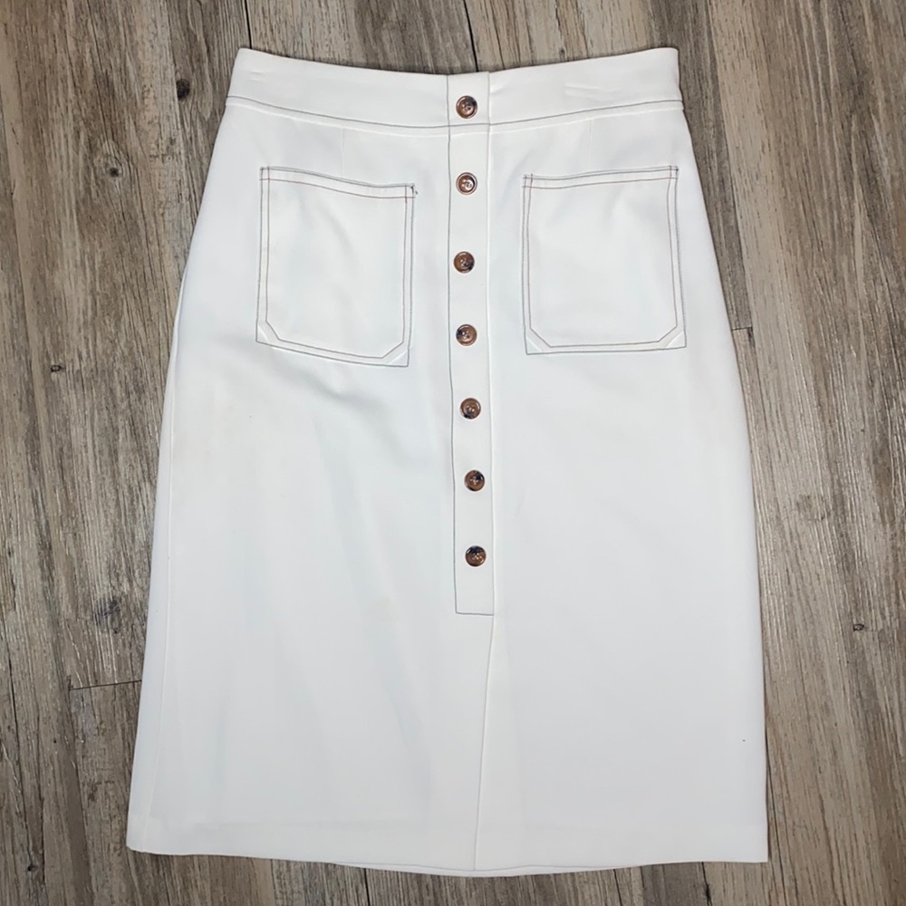 White pencil skirt.